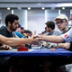 Two competitors shake hands at the 2019 Pokémon World Championships in Washington, D.C.